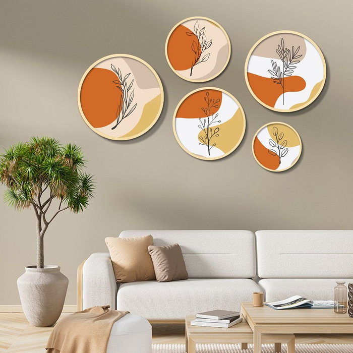Wallity Yats-03 Conjunto de 5 Cuadros Decorativos Multicolor Wallity Yats-03 Conjunto de 5 Cuadros Decorativos Multicolor